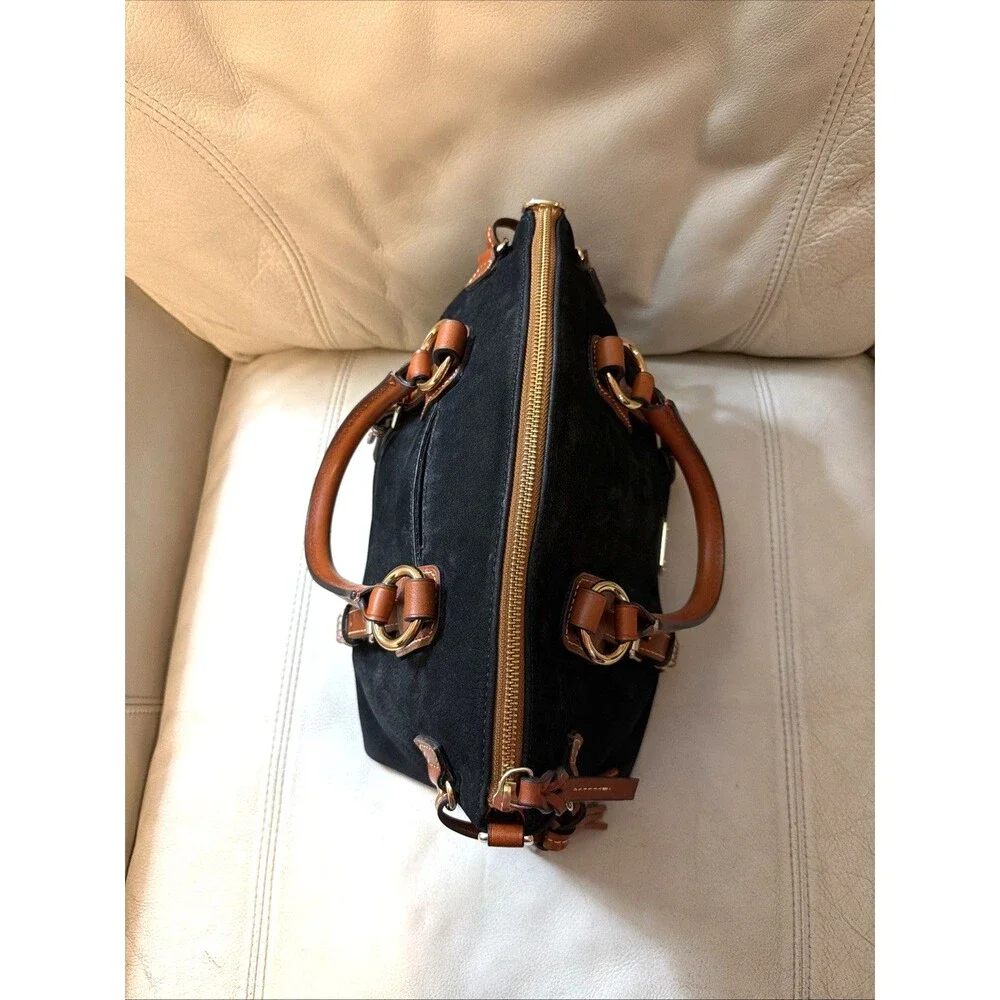 Dooney & Bourke Bristol Satchel Nubuck Leather Black
